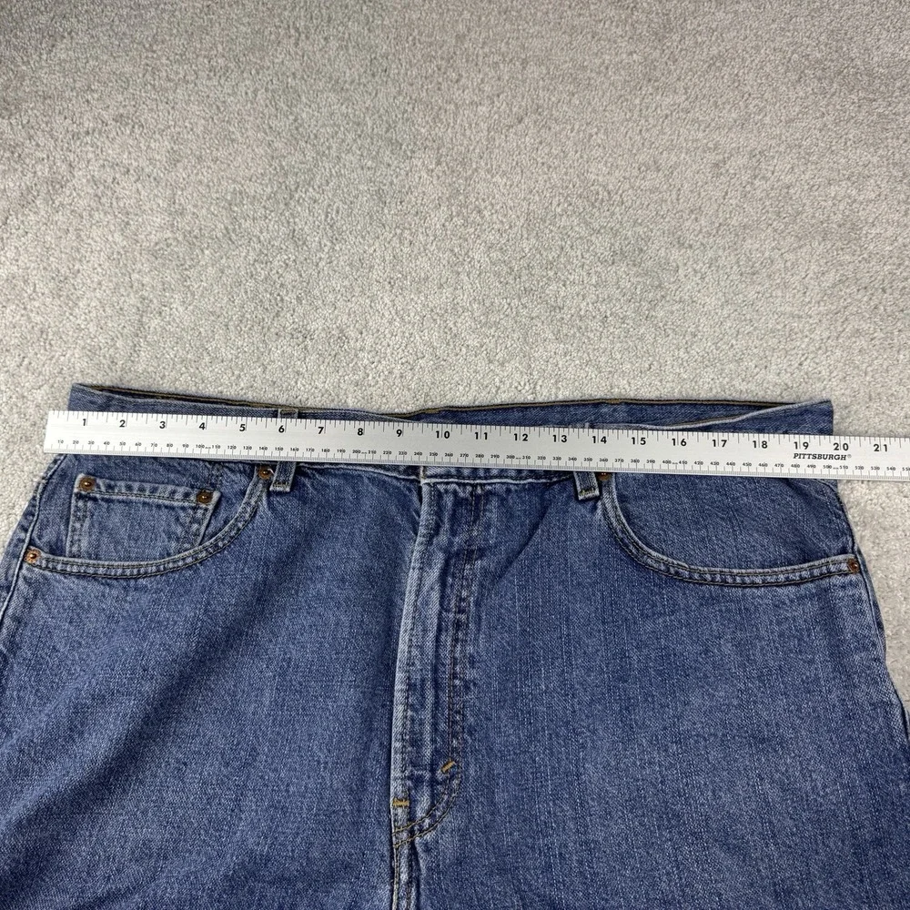 Levis 505 Denim Blue Jorts Mens Dad Shorts ~ 40 Regular ~ Small SPOT ~ W40